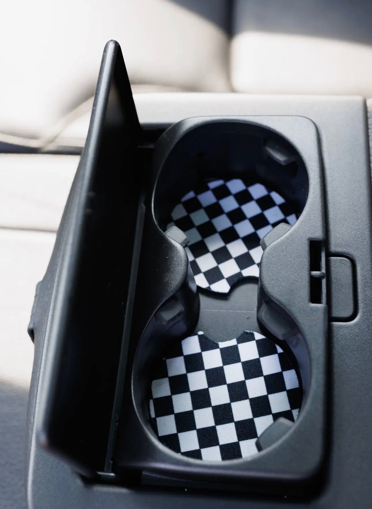 Checkered Car Coaster 2 Pack