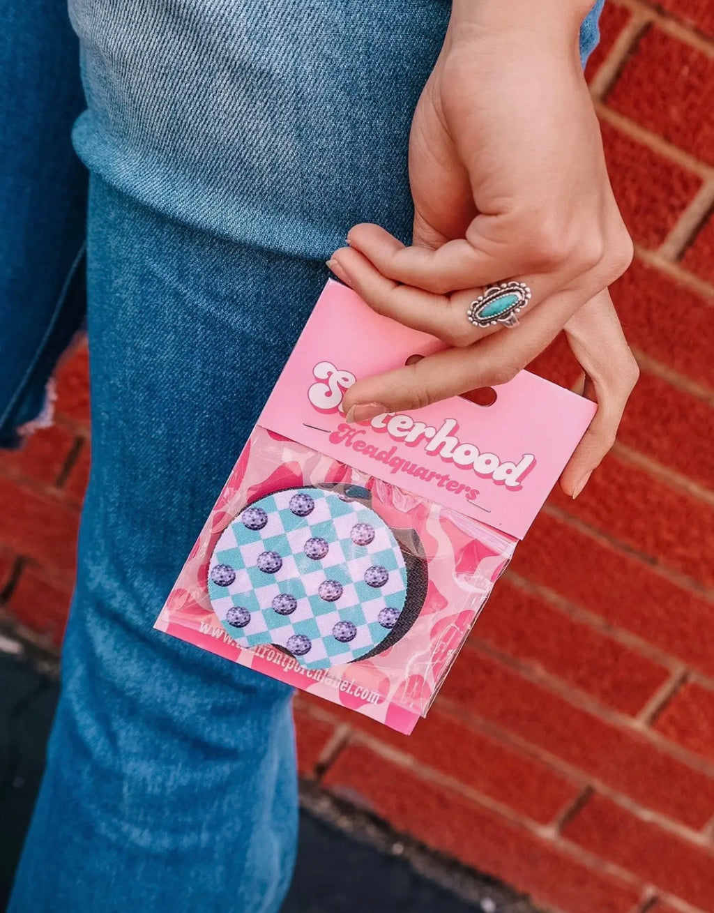 Blue Disco Car Coaster 2 Pack