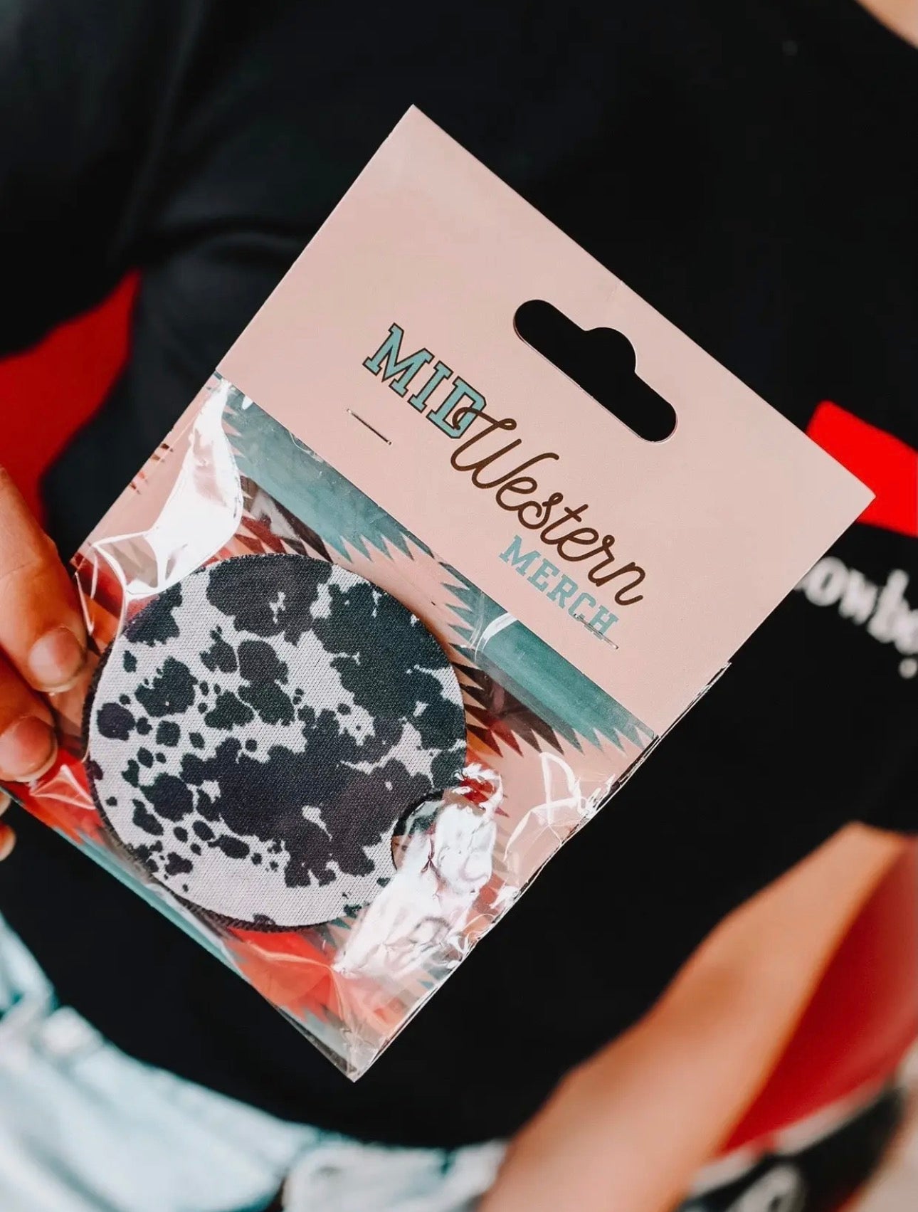 Cowprint Car Coasters 2 Pack